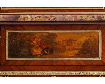 Henry Dasson A French Ormolu Mounted Kingwood and Vernis Martin Console Table Circa 1880