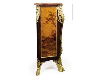 Henry Dasson An Exceptional French Ormolu and Vernis Martin Kingwood Commode Dasson