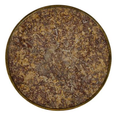 Henry Dasson Gilt bronze mounted mahogany round table by Henry Dasson