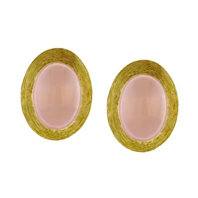 Henry Dunay Henry Dunay Rose Quartz Saba Earrings