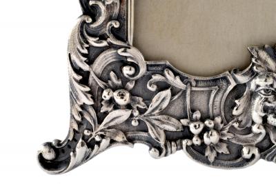 Henry Franklin Gorham Sterling Silver Picture Frame Repouss Gorham c a 1869