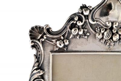 Henry Franklin Gorham Sterling Silver Picture Frame Repouss Gorham c a 1869