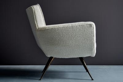 Henry Glass Elegant Lounge Chair by Henry Glass for J L Chase Co newly Upholstered
