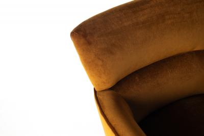 Henry Glass Henry Glass Forecast Lounge Chair in Bronze Velvet