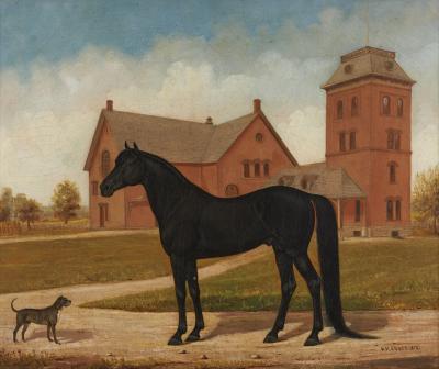 Henry H Cross Henry Cross Painting of Stallion