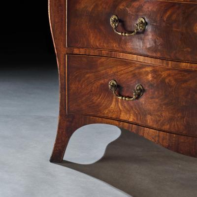 Henry Hill Of Marlborough George III Serpentine Mahogany Commode