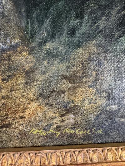 Henry Koehler THE OLD STONE BENCH PAINTING BY HENRY KOEHLER