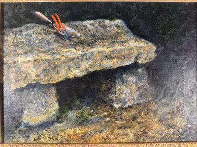 Henry Koehler THE OLD STONE BENCH PAINTING BY HENRY KOEHLER