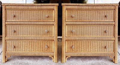 Henry Link Coastal Henry Link Woven Wicker 6 Drawer Dresser for Lexington Furniture