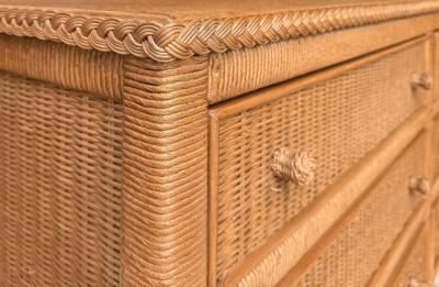 Henry Link Coastal Henry Link Woven Wicker 6 Drawer Dresser for Lexington Furniture