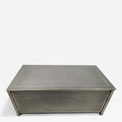 Henry Matthews English Art Deco Sterling Silver Box 1930