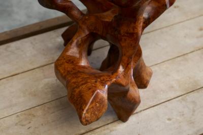 Henry Moore Large Organic Sculpture in Burl Wood Mid 20th Century