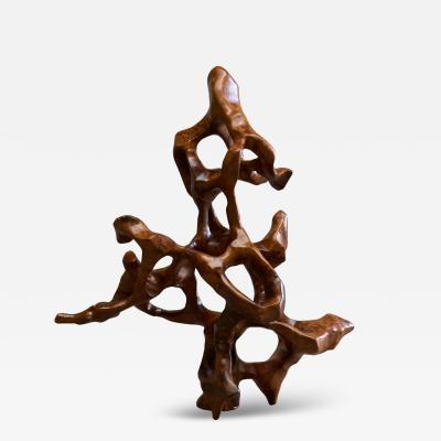 Henry Moore Large Organic Sculpture in Burl Wood Mid 20th Century