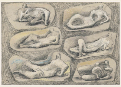 Henry Moore Reclining figures 1943
