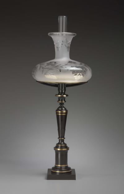 Henry N Hooper Patinated Brass Sinumbra Lamp