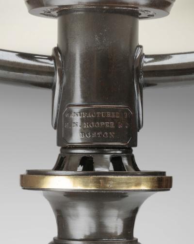 Henry N Hooper Patinated Brass Sinumbra Lamp