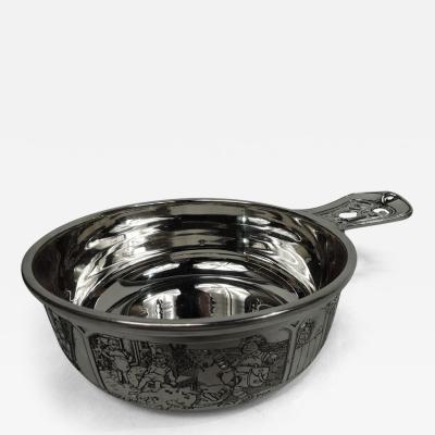 Henry N McChesney Antique American Edwardian Sterling Silver Nursery Rhyme Porringer