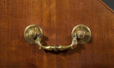 Henry Newdick s Private Desk Late George II highly figured mahogany bureau