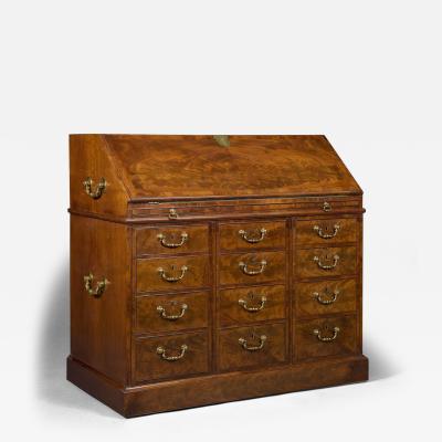 Henry Newdick s Private Desk Late George II highly figured mahogany bureau