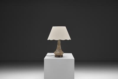 Henry Nielsen Stoneware Table Lamp by Henry Else Nielsen Denmark 2nd Half of the 20th C