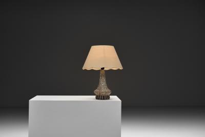 Henry Nielsen Stoneware Table Lamp by Henry Else Nielsen Denmark 2nd Half of the 20th C
