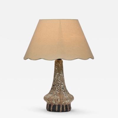 Henry Nielsen Stoneware Table Lamp by Henry Else Nielsen Denmark 2nd Half of the 20th C