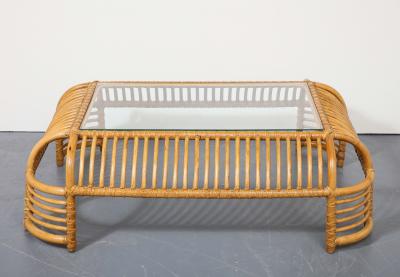 Henry Olko Bamboo Rib Coffee Table by Henry Olko for Willow and Reed United States