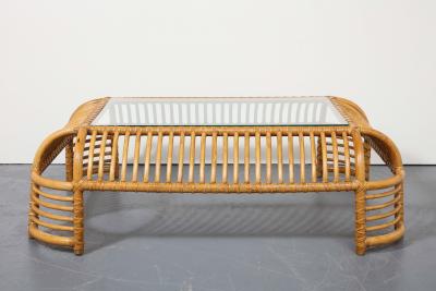 Henry Olko Bamboo Rib Coffee Table by Henry Olko for Willow and Reed United States