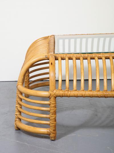 Henry Olko Bamboo Rib Coffee Table by Henry Olko for Willow and Reed United States
