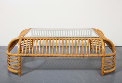 Henry Olko Bamboo Rib Coffee Table by Henry Olko for Willow and Reed United States