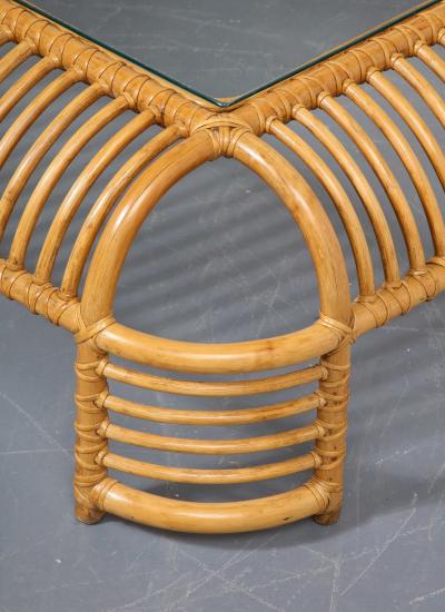 Henry Olko Bamboo Rib Coffee Table by Henry Olko for Willow and Reed United States