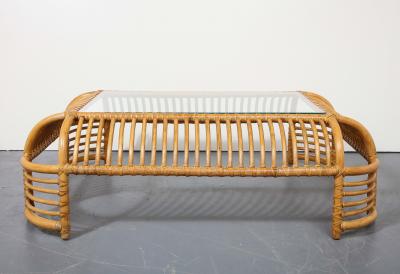 Henry Olko Bamboo Rib Coffee Table by Henry Olko for Willow and Reed United States