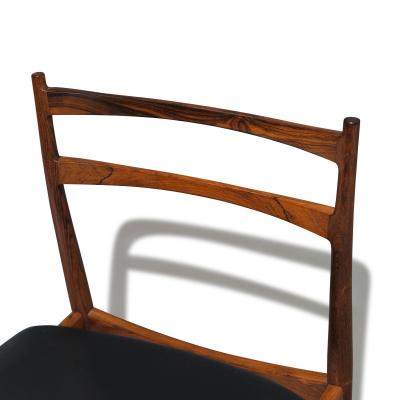 Henry Rosengren Hansen 6 Mid century Rosengren Hansen Rosewood Danish Dining Chairs