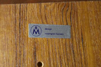 Henry Rosengren Hansen Large 1950s Danish Teak Sideboard by Henry Rosengren Hansen for Brande M belindu