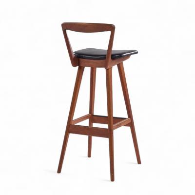 Henry Rosengren Hansen Rosengren Hansen for Brande M belfabrik Mid Century Teak Bar Stools Set of 3