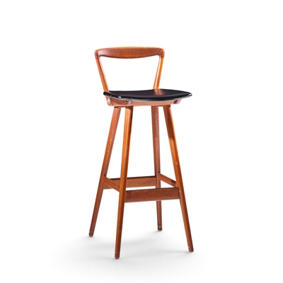 Henry Rosengren Hansen Rosengren Hansen for Brande M belfabrik Mid Century Teak Barstools Set of 4
