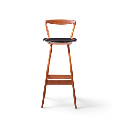Henry Rosengren Hansen Rosengren Hansen for Brande M belfabrik Mid Century Teak Barstools Set of 4