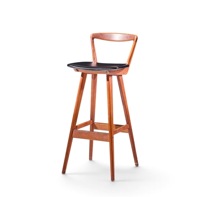 Henry Rosengren Hansen Rosengren Hansen for Brande M belfabrik Mid Century Teak Barstools Set of 4