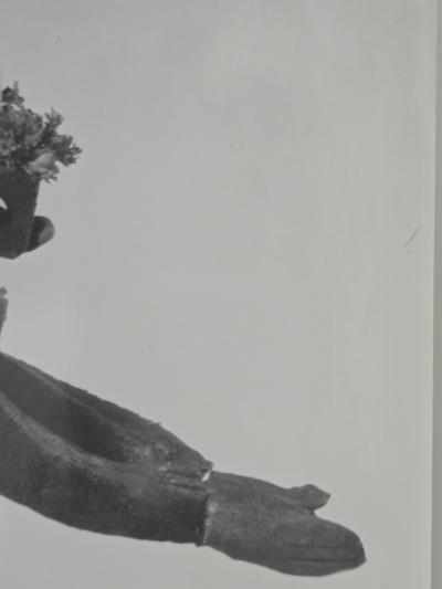 Henry Rox A Pork Chop Figure Diving Into a Frying Pan Photo Sculpture C 1944