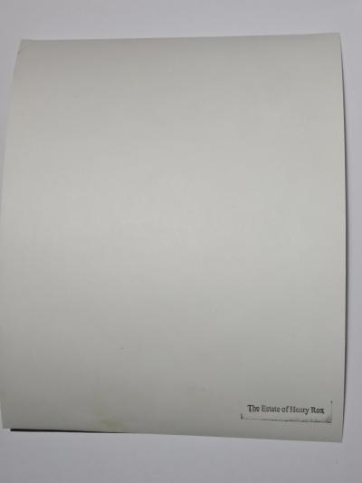 Henry Rox Art Critic Standing Before Monumental Framed Post War Abstraction 