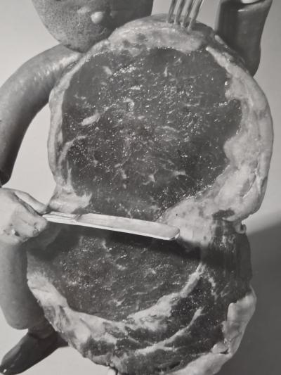 Henry Rox Henry Rox Musician Playing Double Bass Silver Gelatin Print c 1940