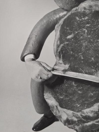 Henry Rox Henry Rox Musician Playing Double Bass Silver Gelatin Print c 1940