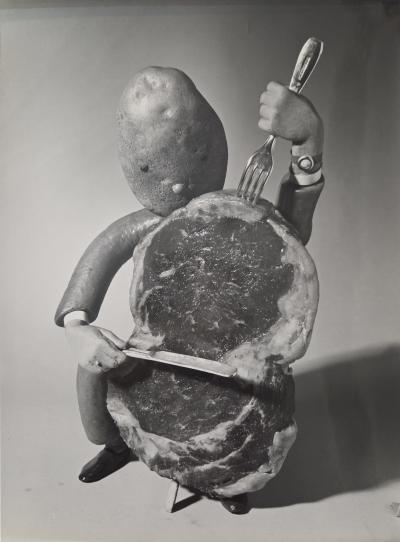 Henry Rox Henry Rox Musician Playing Double Bass Silver Gelatin Print c 1940