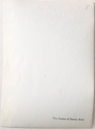 Henry Rox Henry Rox My Name is Cucumber He Said Silver Print c 1940