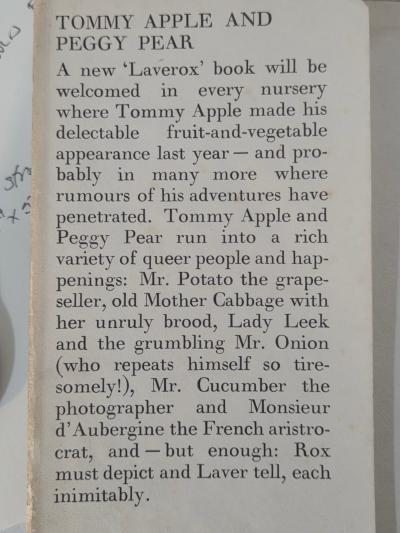 Henry Rox Henry Rox Tommy Apple Peggy Pear Frontispiece Silver Gelatin Photo 1935 1940