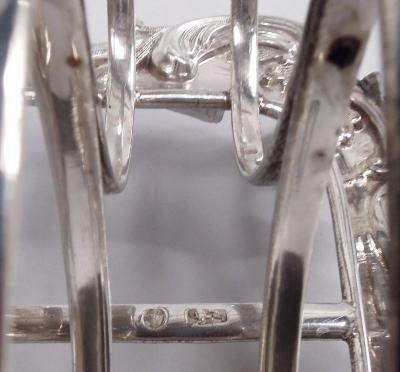 Henry Wilkinson Antique English Victorian Sterling Silver Toast Rack 1840