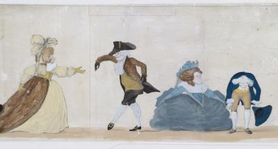 Henry William Bunbury A Long Minuet as Danced at Bath Engraving by Henry William Bunbury