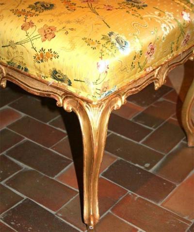 Hepplewhite Giltwood Stool