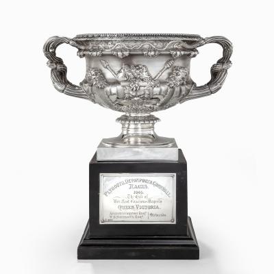Her Majesty s Vase A horse racing trophy by John Samuel Hunt