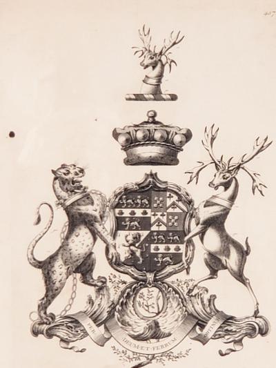 Heraldic Crest Baron of Harwich circa 1880